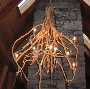 rustic chandelier, rustic lighting, twig lighting